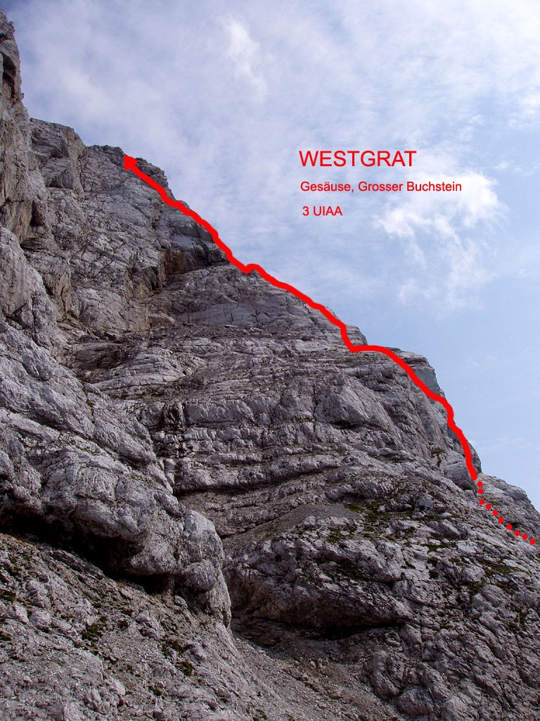 Gesuse, Grosser Buchstein, Westgrat 3 