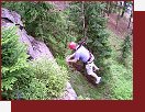 Nepodaen skok na hrazdu kon ve visu
