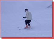 Kaprun, na ledovci b�v� �asto mlha, p�ich�zej� mraky, sn�� a fouk� v�tr 