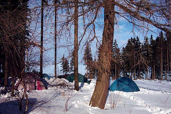 Kozlovsk kopec, zimn tboen 2004