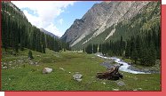 Kyrgyzstn, Tereskej Alatau. Zkladn tbor pod Pik Karakol 