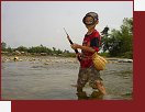 Laos, ryb s harpunou