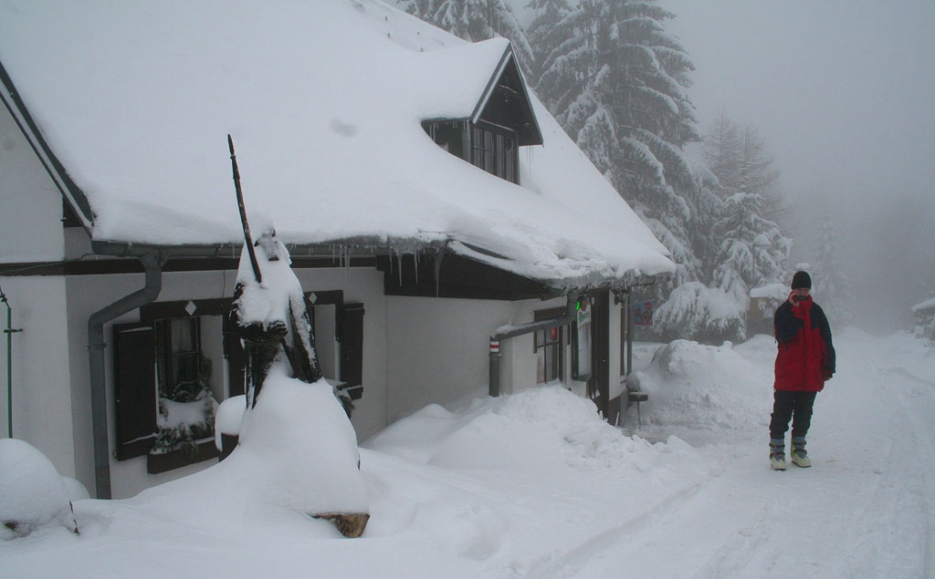 Lyask vstup z Doln Svtl pes Falkenstein na Lu