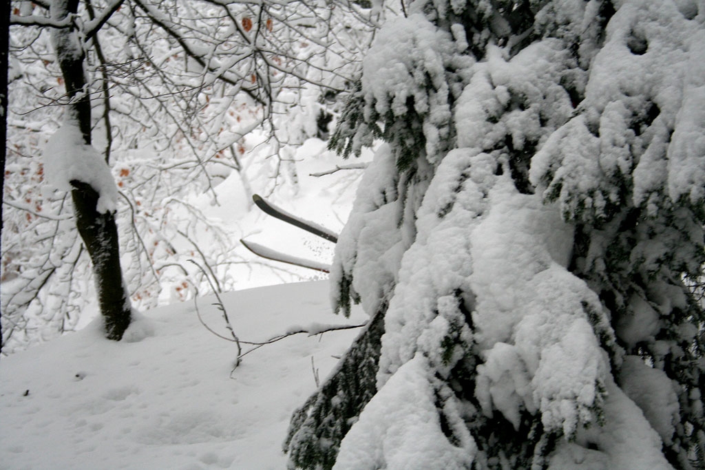 Lyask vstup z Doln Svtl pes Falkenstein na Lu