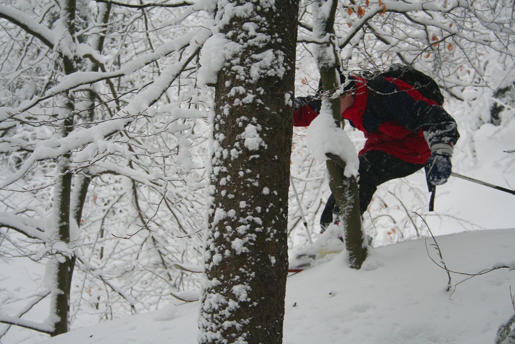 Lyask vstup z Doln Svtl pes Falkenstein na Lu