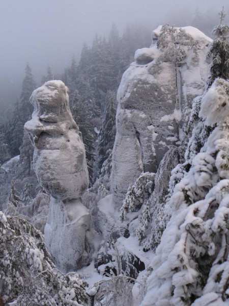 Luick hory / Zittauer Gebirge v zim