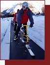 Nassfeld, skibob na pohyblivm koberci