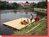 Netolice, rybnk Mnich, obnova kleky 