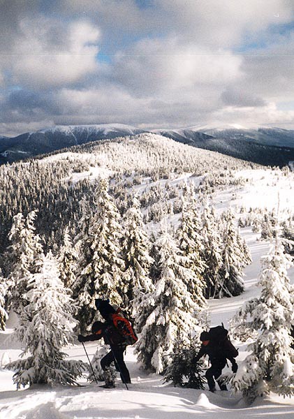 Nzk Tatry, vchodn st hebenovky v zim