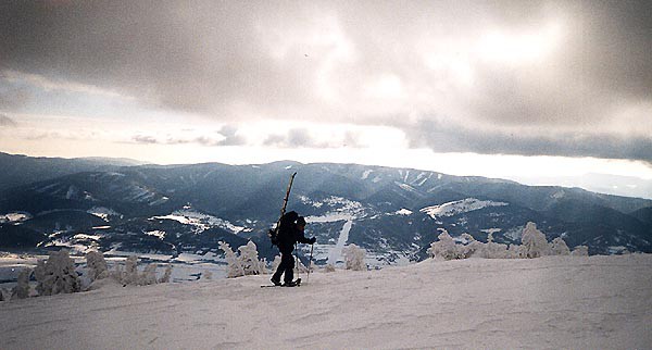 Nzk Tatry, vchodn st hebenovky v zim