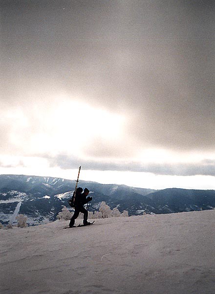 Nzk Tatry, vchodn st hebenovky v zim