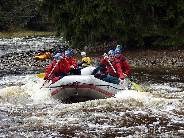 Otava, jarn rafting