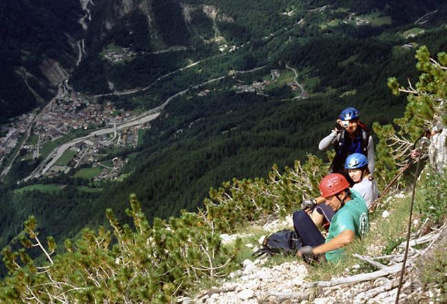 Odpoinek nad dolm Val Cordvole