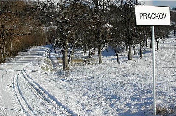 Prackov pod Kozkovem v zim