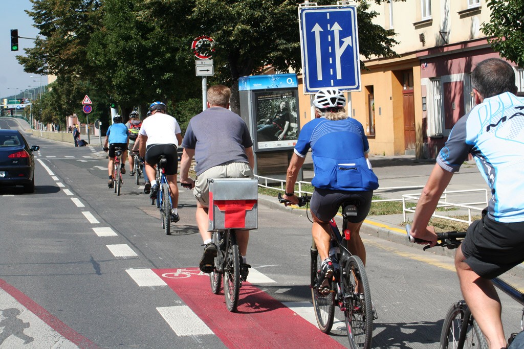 Praha, na kole s primtorem Pavlem Bmem