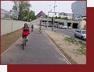 Praha, cyklostezka u Hlvkova mostu