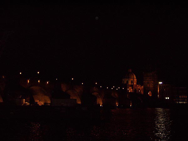 Praha, Karlův most v noci