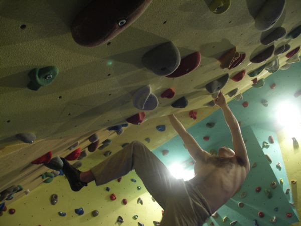 Praha, Boulder v sti, uml lezeck stna