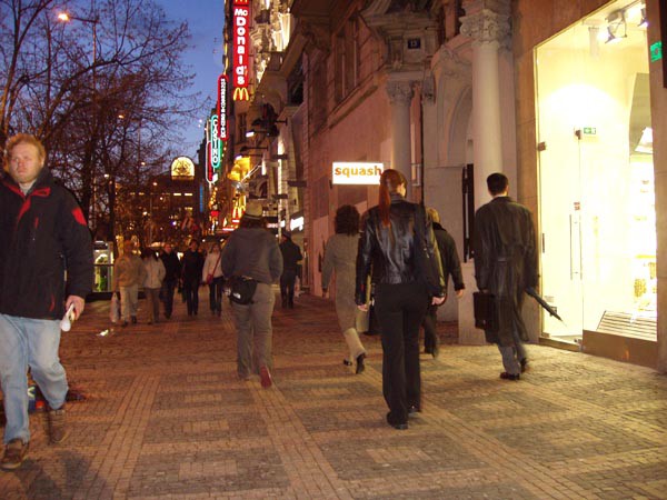 Praha, Vclavsk nmst 15, uml lezeck stna