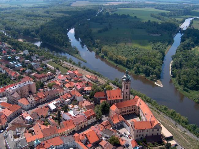 Labe a Vltava pod Mlnickch zmkem