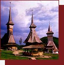 Rumunsko, Barsana, klášterní kostel svatého Petra a Pavla