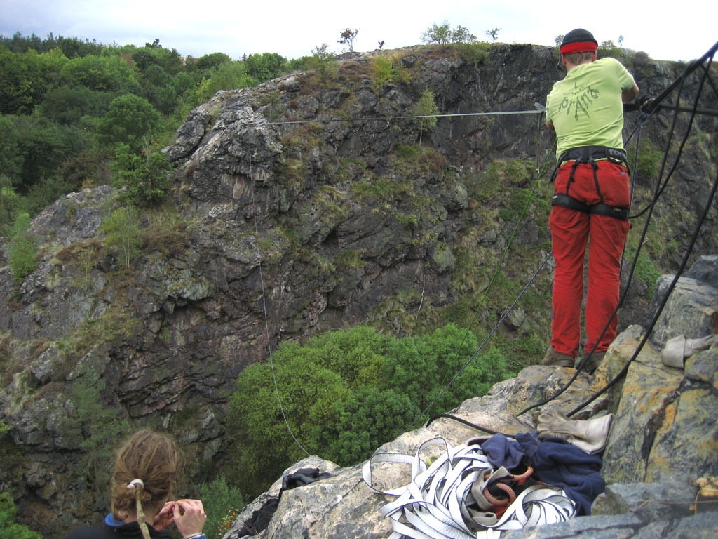 Slackline Doga a Divok rka