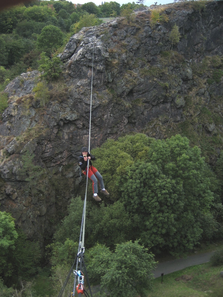 Slackline Doga a Divok rka