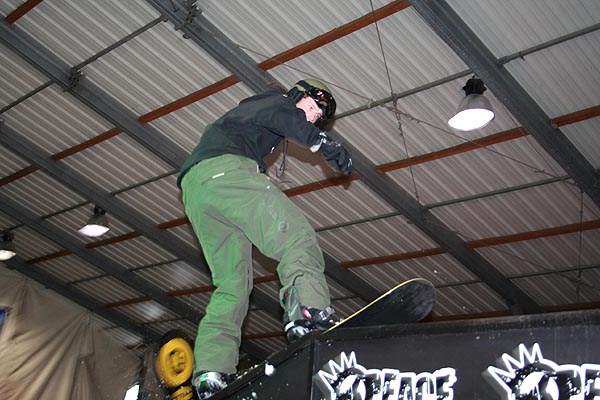 Snowboardov zvody v hale