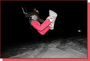 Odersk vrchy, snowkite arena Klokoov. 