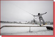 Odersk vrchy, snowkite arena Klokoov. 
