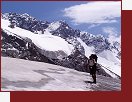Kyrgyzstn, ledovec Pik Komunism