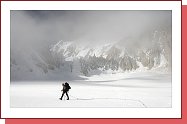 Na ledovci Mer de Glace 