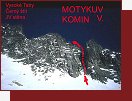 Vysoké Tatry, Černý štít, Motykův komín