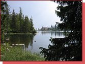 trbsk pleso. Hladina vody v jezee kles 