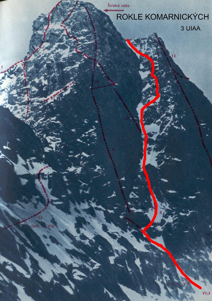 irok v, rokle Komarnickch 3 UIAA - Horydoly.cz 