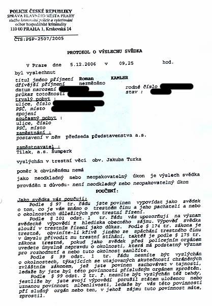 Tilak versus Turek, vslech Romana Kamlera