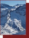 Sedlo Tonale (dole), sedlo Paradiso (uprosted) a Cima Presena (nahoe)