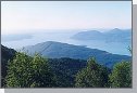 Pohled z hebenu na Lago Maggiore