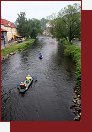 Vltava, esk Krumlov,vjezd do msta