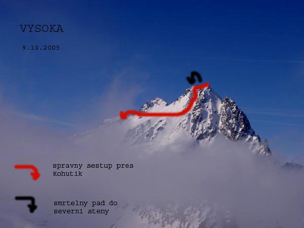 Vysok Tatry. Vysok, smrteln pd 9.10.2005