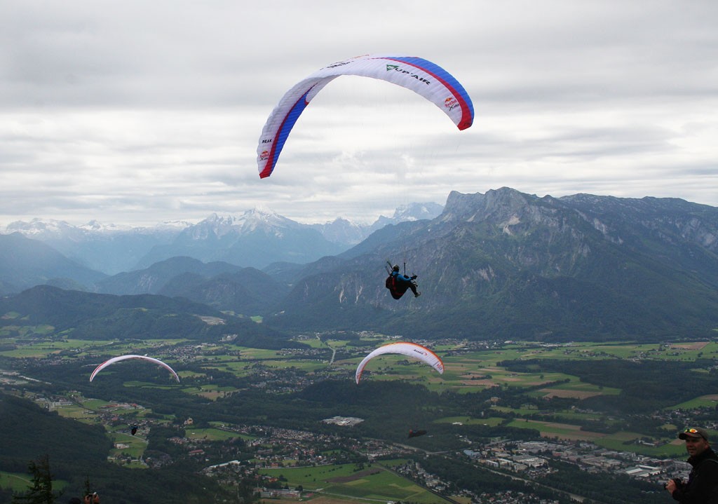 X-Alps 2009, start na Gaisbergu 