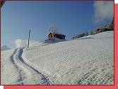 Zillertal, chata Georg v zim 