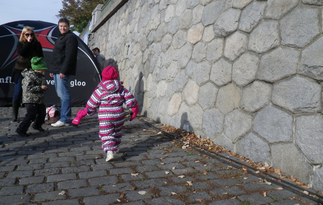 Nedělní odpoledne na lyžích u Vltavy