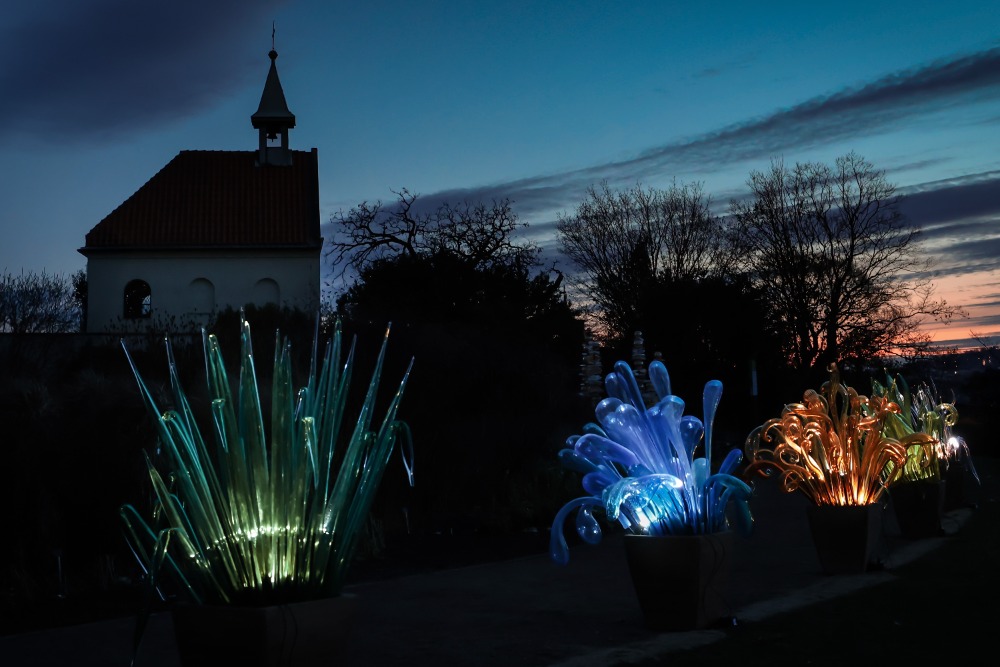 Křišťálová zahrada, Jiří Pačinek, Botanická zahrada Trója.