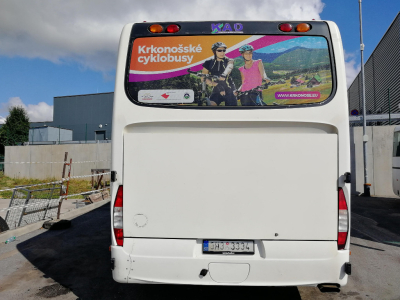 Turistické autobusy s přepravou kol v Krkonoších