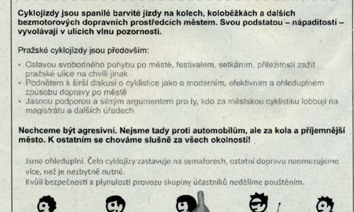 Moje první špuntování. Co viděl cyklistický aktivista. Moje první špuntování. Co viděl cyklistický aktivista.