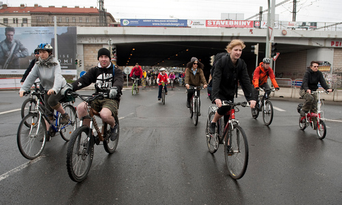 Spring Big Prague Critical Mass Ride