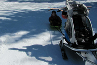 Úprava ski vozíku na skialpový vozík