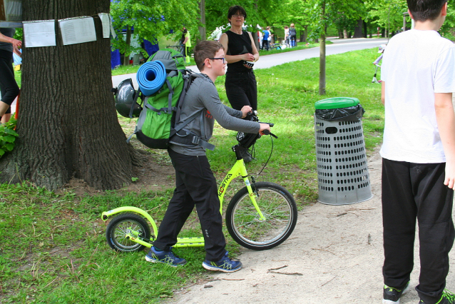 300 kilometrů na koloběžce ve Stromovce