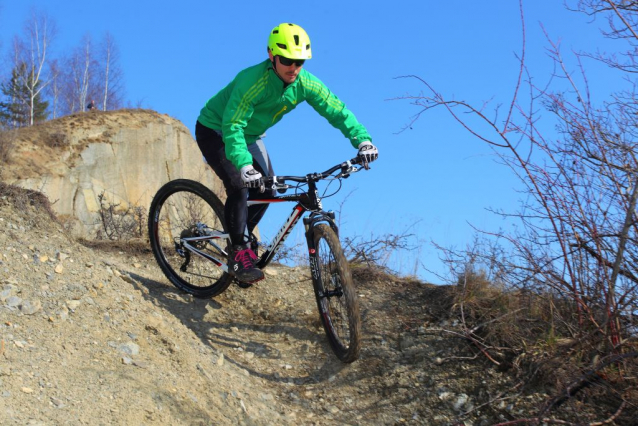 Divoký biking v Hlubočepech